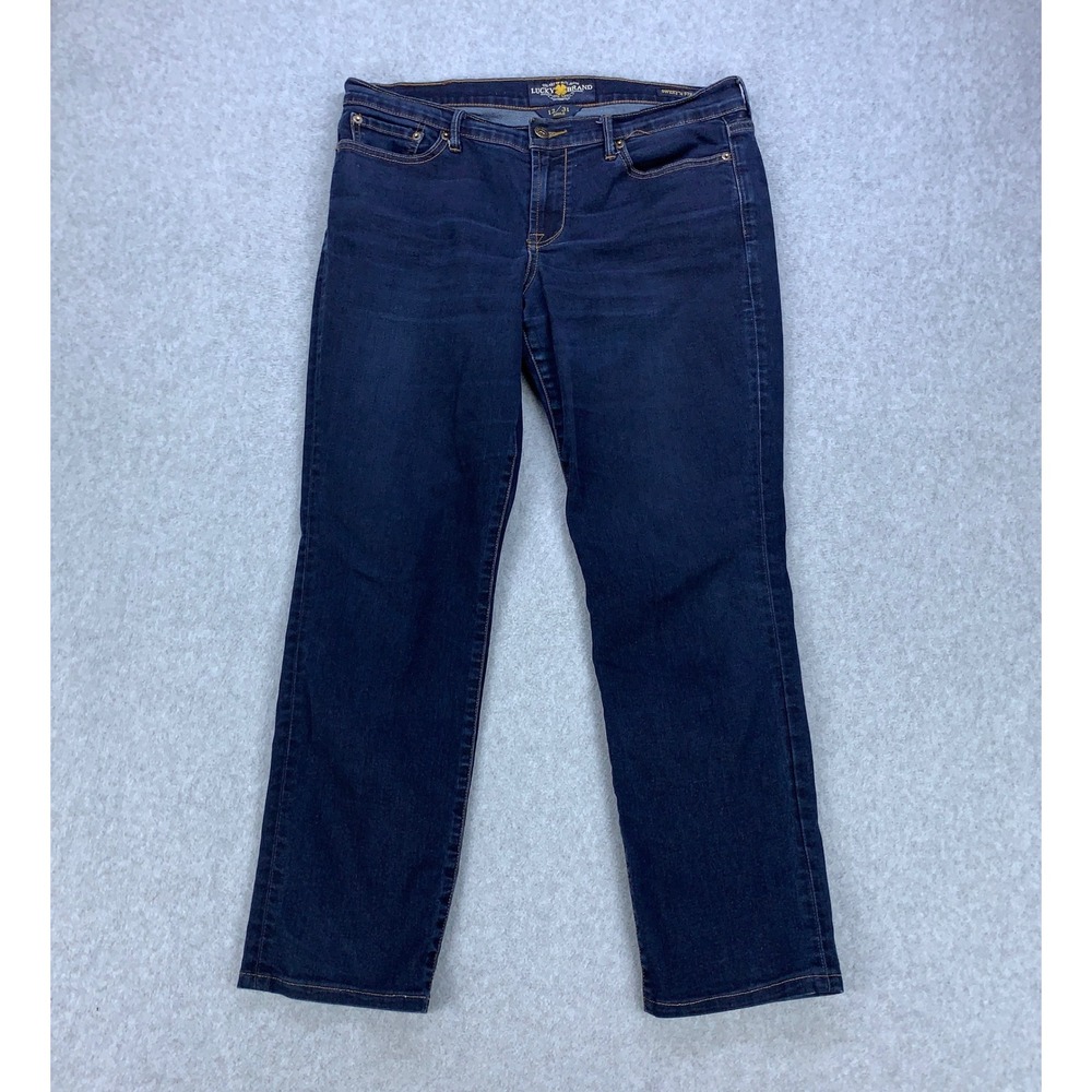 Lucky Brand Jeans Women 12/31 Blue Sweet 'N Straight Ankle Stretch 7WD10217